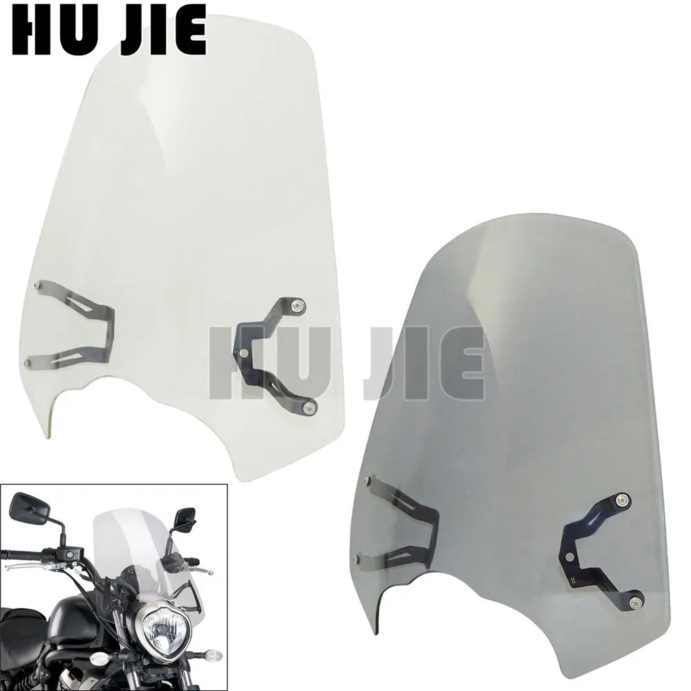 

Windscreen Windshield Shield with Mount Holder For Kawasaki Vulcan S 650 2015-2018 16 17 Motorcycle Accessories Wind Deflectors
