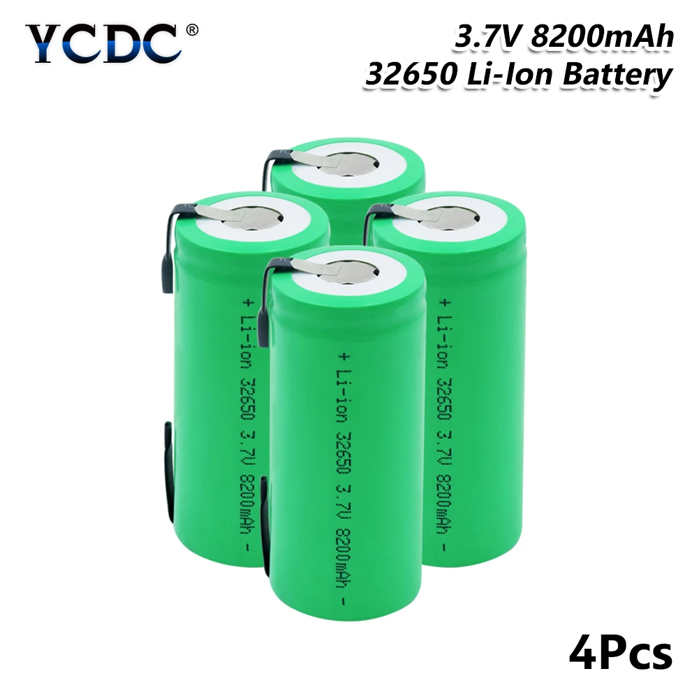 

high-discharge 3.7V 8200mAh Backup Power Lithium Batteries Rechargeable 32650 Li-ion Battery Welding Nickel Sheet batteries