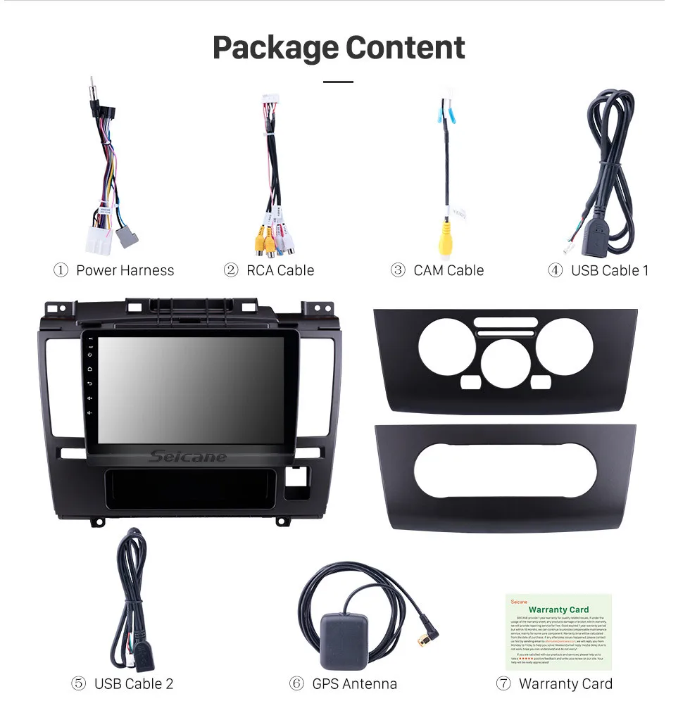 Perfect Seicane 9 inch for 2005-2010 Nissan Tiida Android 8.1 HD Touch Screen GPS Navigation Radio Bluetooth 3G Wifi Digital TV SWC 16