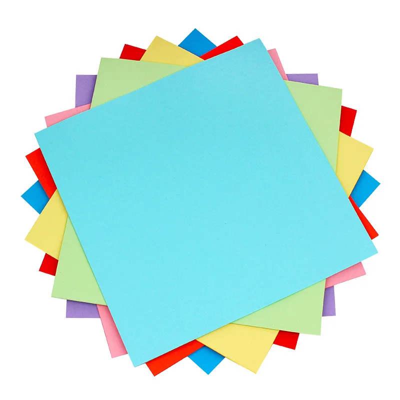 Смешанная красочная 70gsm оригами Бумага двухсторонняя Складная бумага квадратная крафт-бумага Дети DIY бумажное изделие ручнйо работы