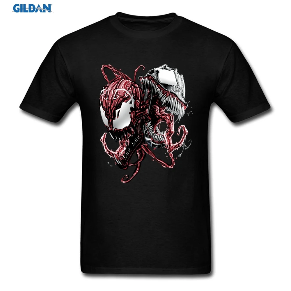 Carnage анти футболка Веном фильм Человек-паук крутая мода Slim Fit Топы Новое
