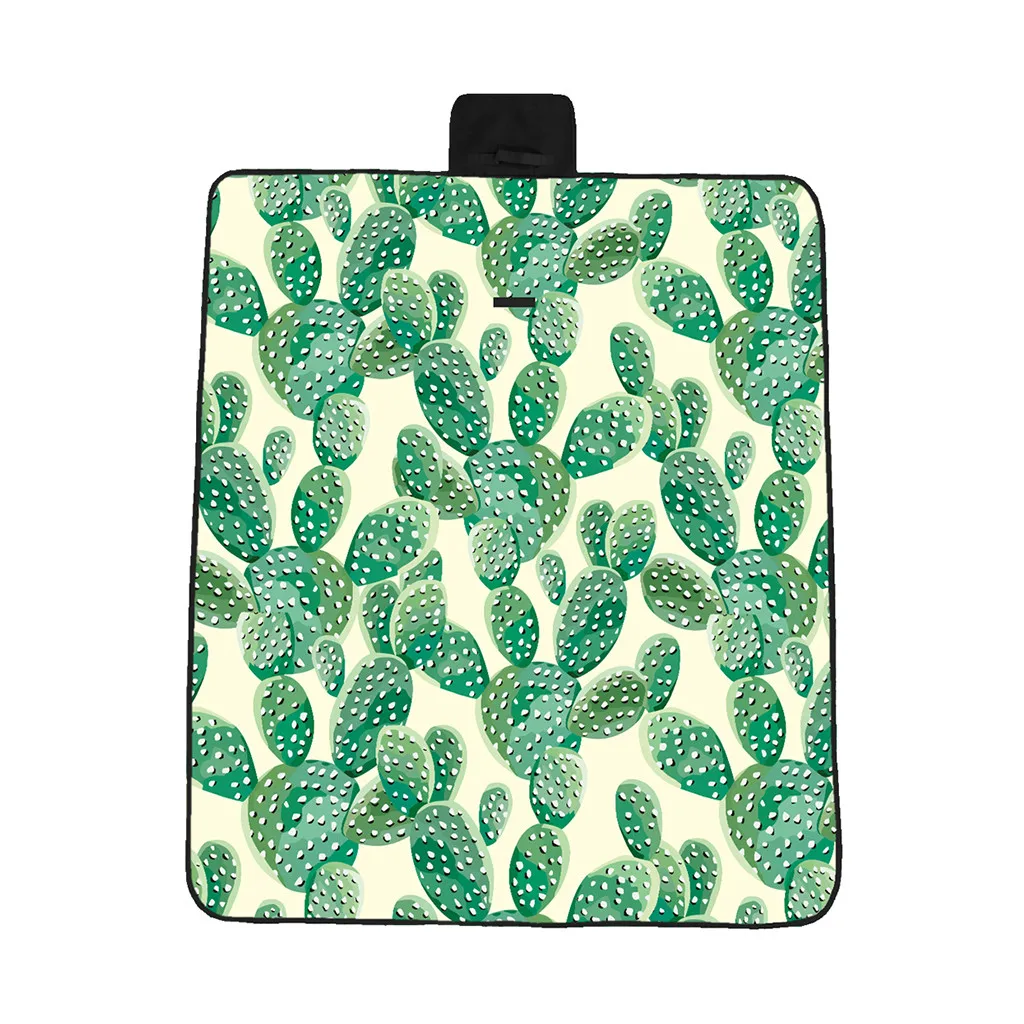 

Cactus pattern 3D digital printing full polyester Oxford cloth picnic mat beach mat moisture pad