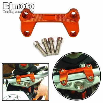 

BJmoto Orange Motorcycle CNC Aluminum Handlebar Risers Top Cover Clamp Fit For Dirt Bike For KTM DUKE 125 200 390 all year