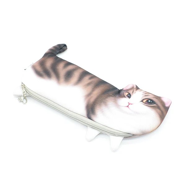 Pencil case A Чехол-карандаш с кошкой Kawaii Trousse Scolaire Stylo Fille Astucci Scuola Etui Kalem Kutusu Pen Estuche Para Lapices Cute для девочек и мальчиков - Цвет: Pencil case A