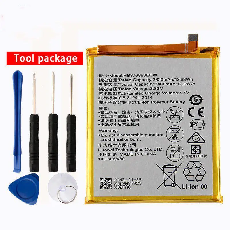 

Original HB376883ECW Li-ion phone battery For Huawei P9 Plus VIE-AL10 3400mAh
