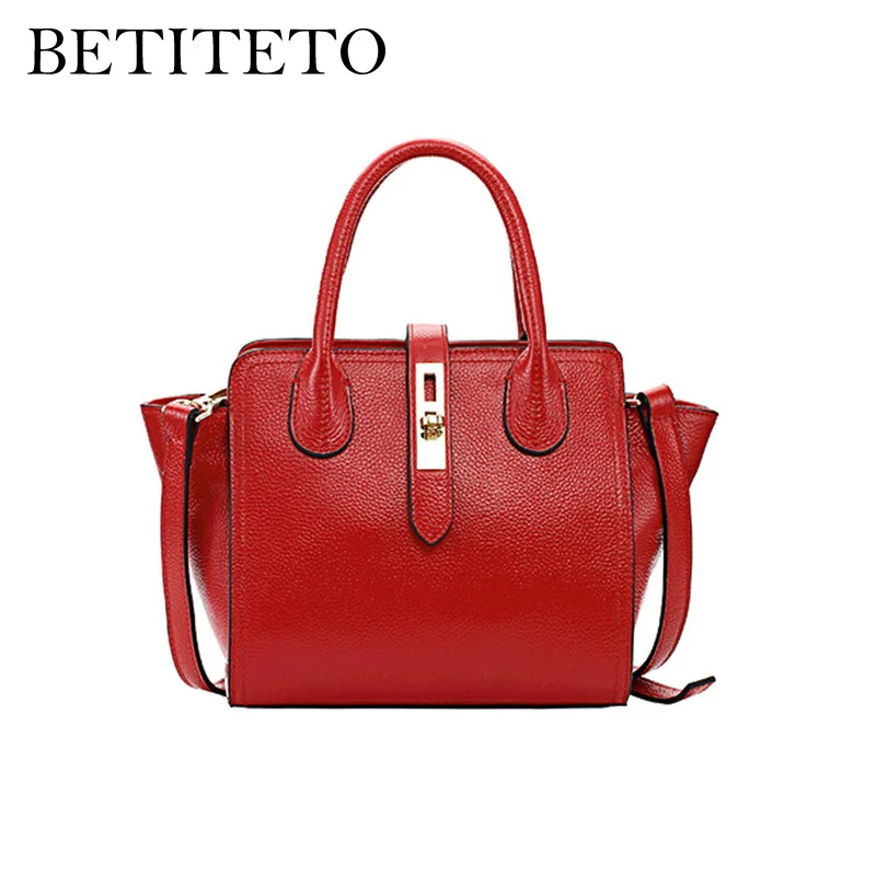 

Betiteto Brand Genuine Leather Women Messenger Bag Sling Handbag Shoulder Bags Female Shopper Bag Sac A Main Femme Tote Ladies