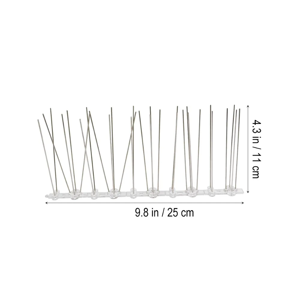 2.5M PC Plastic Bird and Pigeon Spikes Anti Bird Anti Pigeon Spike for Get Rid of Pigeons and Scare Birds 2.5M PC Plastic Bird and Pigeon Spikes Anti Bird Anti Pigeon Spike for Get Rid of Pigeons and Scare Birds