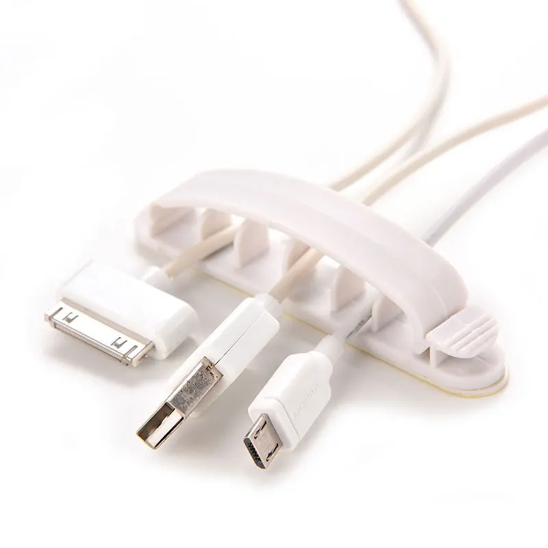 Новинка многофункциональные зажимы для кабеля 10 шт./компл. белые USB провод