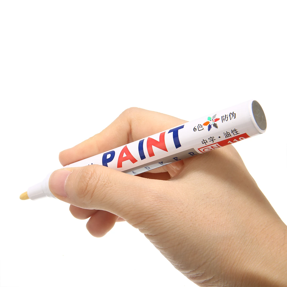 12pcs New White Marker Pens Waterproof Permanent Car Tyre Tire Tread Rubber Paint Marker Pen DIY Album Paper Stationery