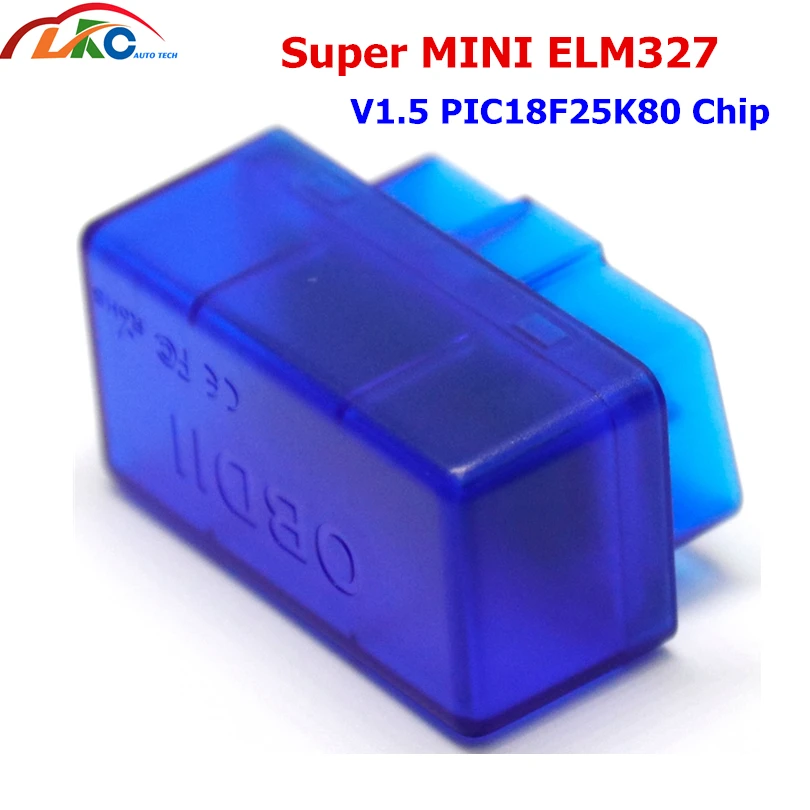 100 шт./лот Super MINI ELM327 V2.1 V1.5 OBD2 инструмент для диагностического сканирования