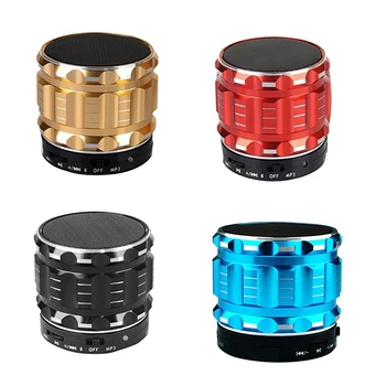 

Top Deals Portable Mini Bluetooth Speakers Wireless Smart Hands Free Speaker Support SD Card For iPhone blue/black/gold/red