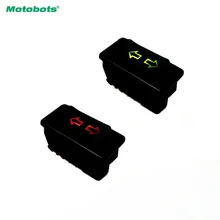 MOTOBOTS 1Pc Universal Double Arrow 5pins Car Power Window Switch 12V/24V 20A With illumination indicator #FD-4494