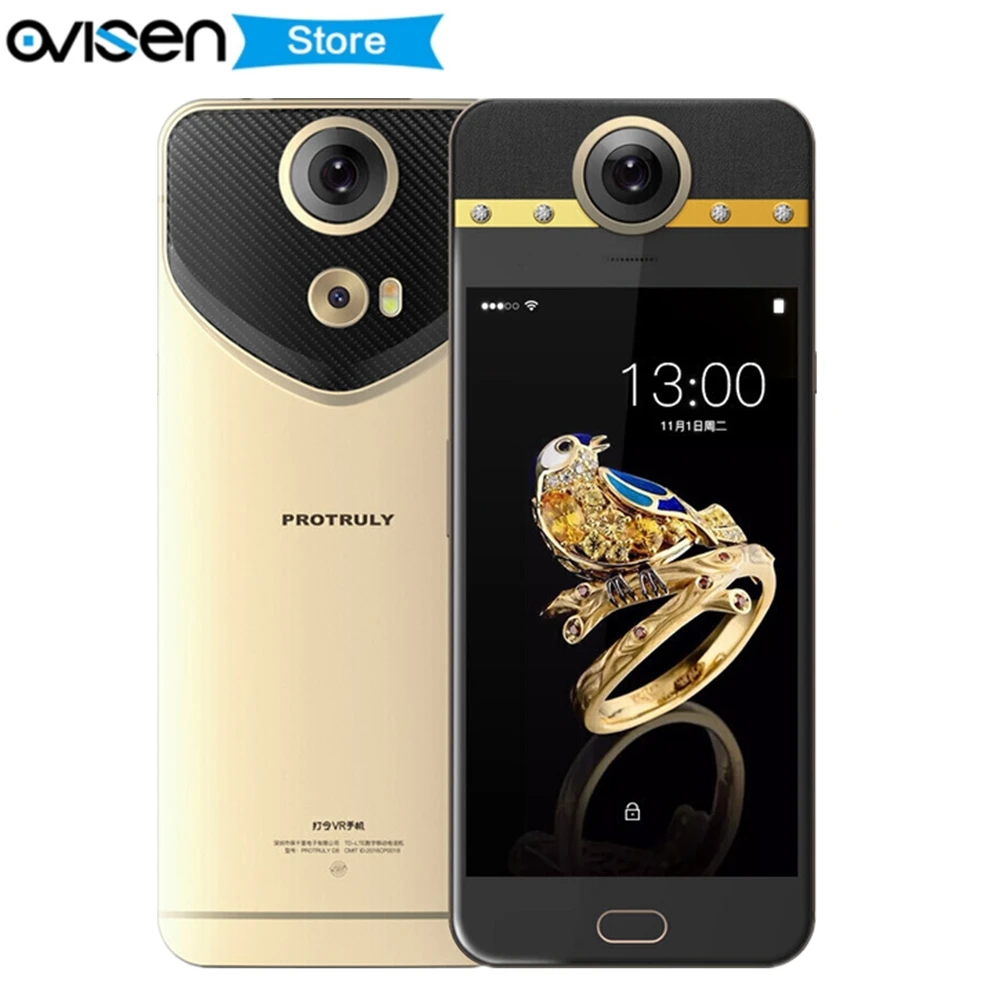 

PROTRULY D8 VR 4G Smartphone 360 Degree VR Full Dimension Helio X20 Deca Core 4GB 64GB Telefone 5.5 Inch 1920*1080 Mobile Phone