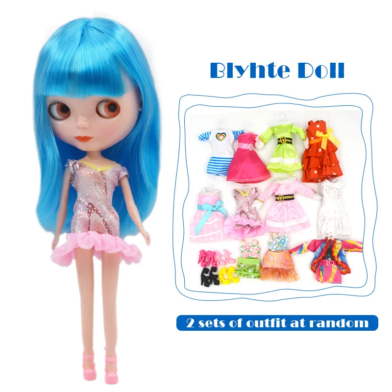 Заводская шарнирная кукла Blyth, Neo Blyth кукла Обнаженная Заказная блестящая кукла может изменить макияж и платье DIY, 1/6 шарнирные куклы - Цвет: B1-Outfit