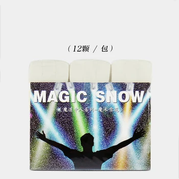 

ultrathin magic snow paper 12pcs/pack snowflake white color magic tricks magic props only one pack