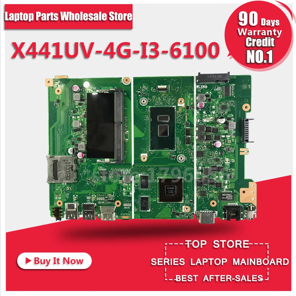 X441UV Laptop Motherboard Original For ASUS X441U X441UV Mainboard REV2