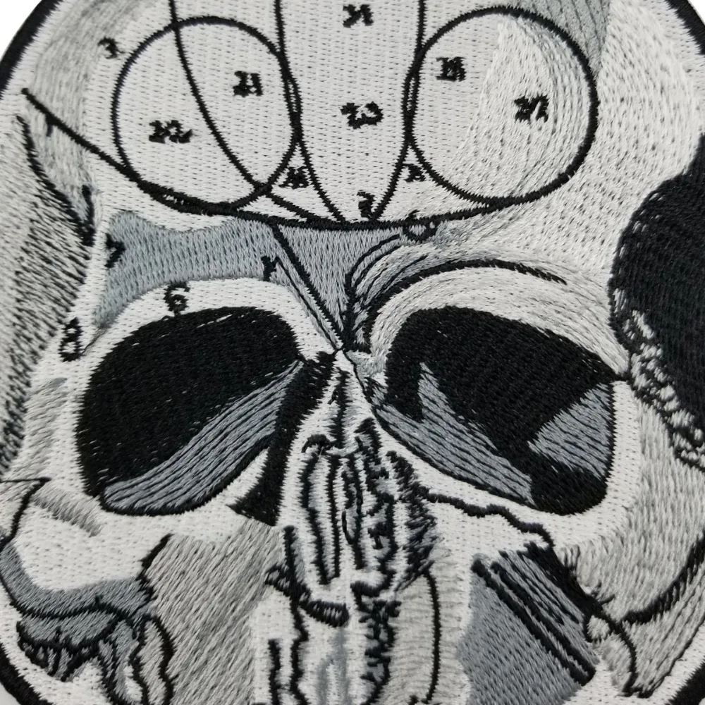 The Black Label Cross Vest Embroidered Iron On Back of Jacket Patch  Free Shipping Black twill fabric DIY Eco-Friendly(2)