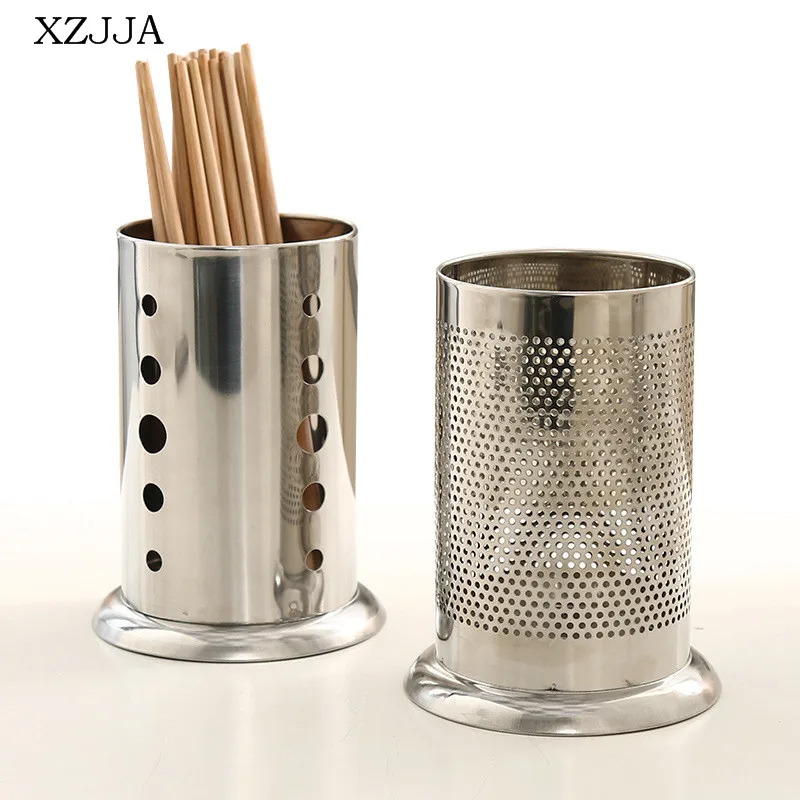 XZJJA Creative Metal Drainage Chopsticks Cage Spoon Storage Rack Cutlery Organize Holder Multifunction Home Kitchen Accessories XZJJA Creative Metal Drainage Chopsticks Cage Spoon Storage Rack Cutlery Organize Holder Multifunction Home Kitchen Accessories