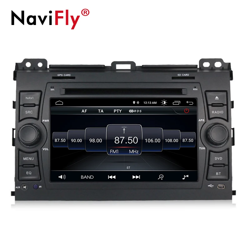Sale NaviFly Android 8.1 auto radio car multimedia player for Toyota Prado 120 2002-2007 GPS navigation Stereo Audio Player head unit 2