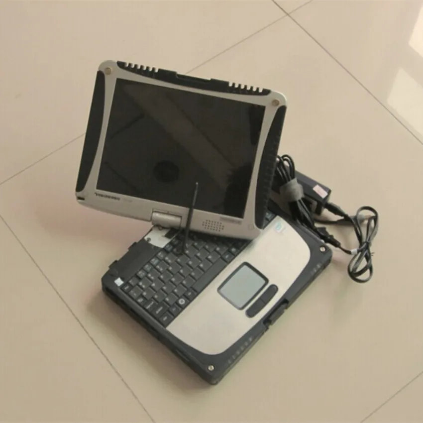  car diagnostic computer toughbook cf19 4G ram & rotate screen second hand works for mb star c3 c4 c