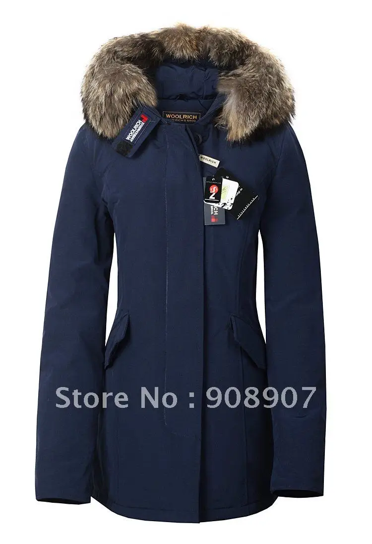 Very warm for winter! Dark blue Woolrich Arctic jacket for