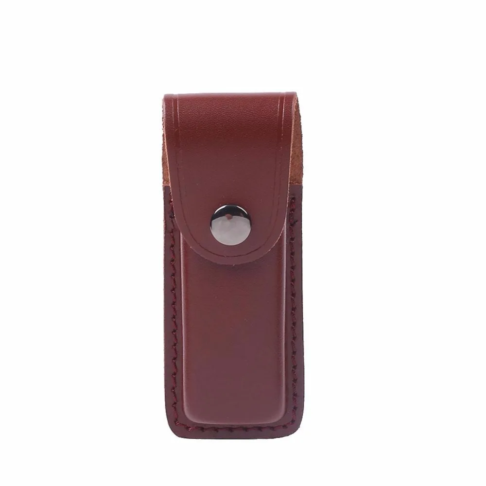 

Hunting Tactical Folding Knife Sheath Cover Real Leather Outdoor Tools Portable Outdoor Tools