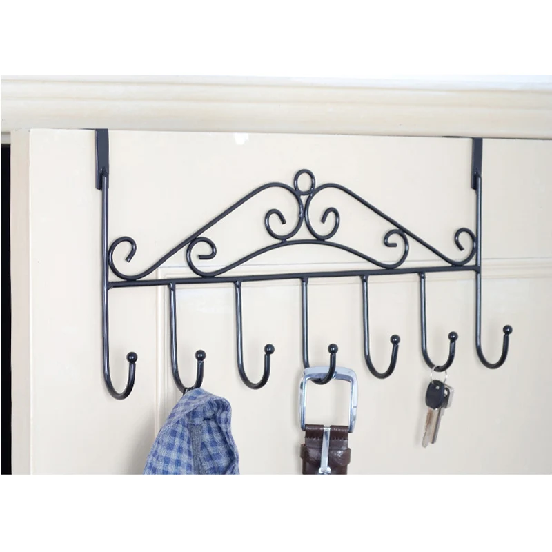 42cm Anti rust treatment Iron craft 7 hooks metal hanging cloth, Belt