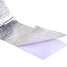 Отражающая Серебряная термолента воздухозаборная пленка Светоотражающая теплоизоляция самоклеющаяся защита двигателя защита от тепла сопротивляется 5 см* 5 метров