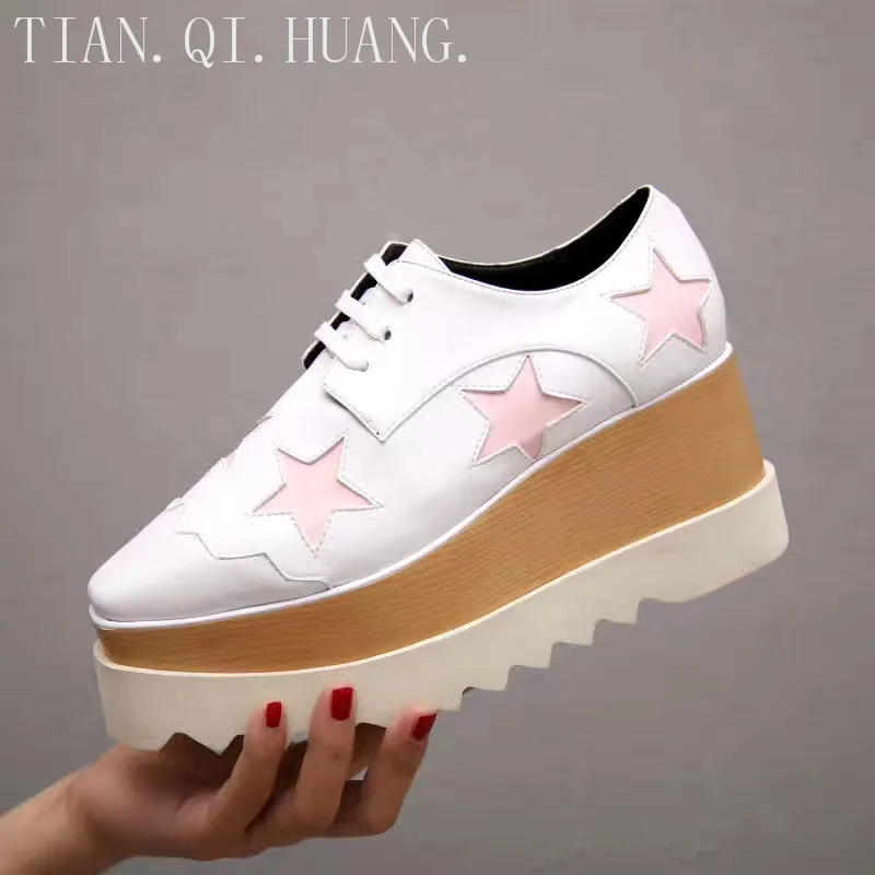 Стиль; Повседневная обувь из натуральной кожи; стиль; модная дизайнерская Высококачественная классическая обувь; женская брендовая обувь; TIAN. QI. HUANG - Цвет: Белый
