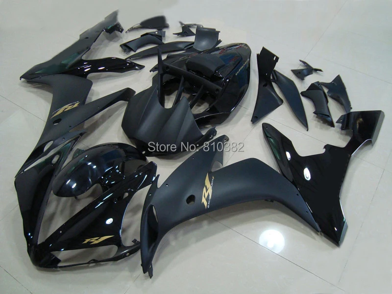 

Injection Mold Fairing kit for YAMAHA YZFR1 04 05 06 YZF R1 2004 2005 2006 YZF1000 Gloss matte black Fairings set+gifts YN12