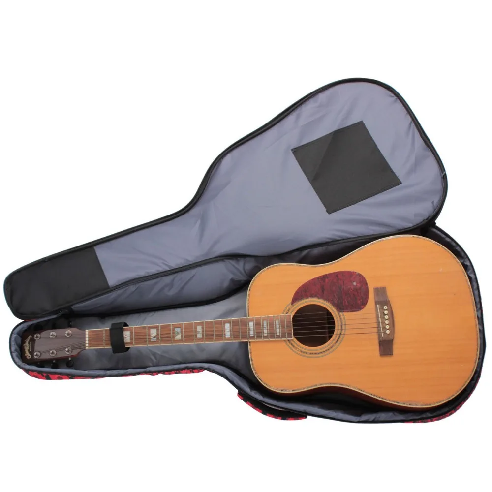 40 / 41 Inch Folk Acoustic Guitar Case Gig Bag Double Straps Canvas Pad Cotton Thickening Soft Cover Waterproof Backpack 40 / 41 Inch Folk Acoustic Guitar Case Gig Bag Double Straps Canvas Pad Cotton Thickening Soft Cover Waterproof Backpack