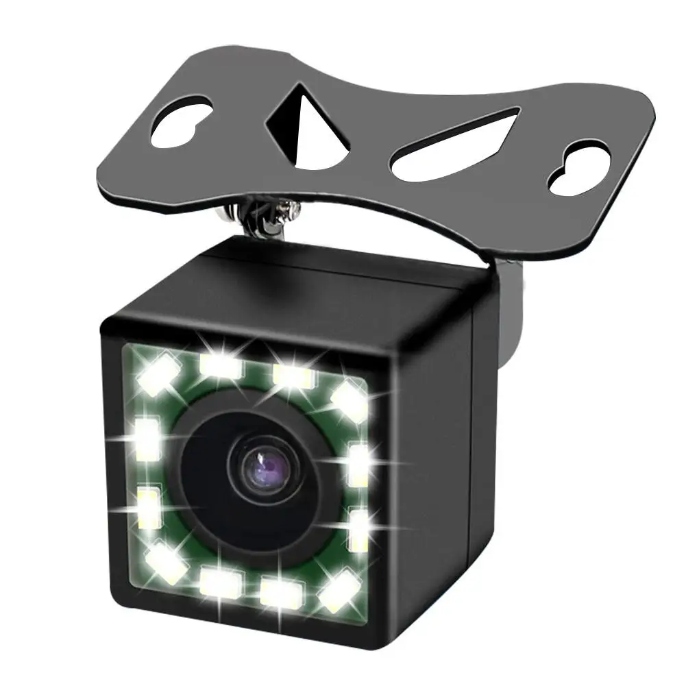 12V Backup Rear Camera Car Reversing Camera 12 LEDs Night Vision HD
