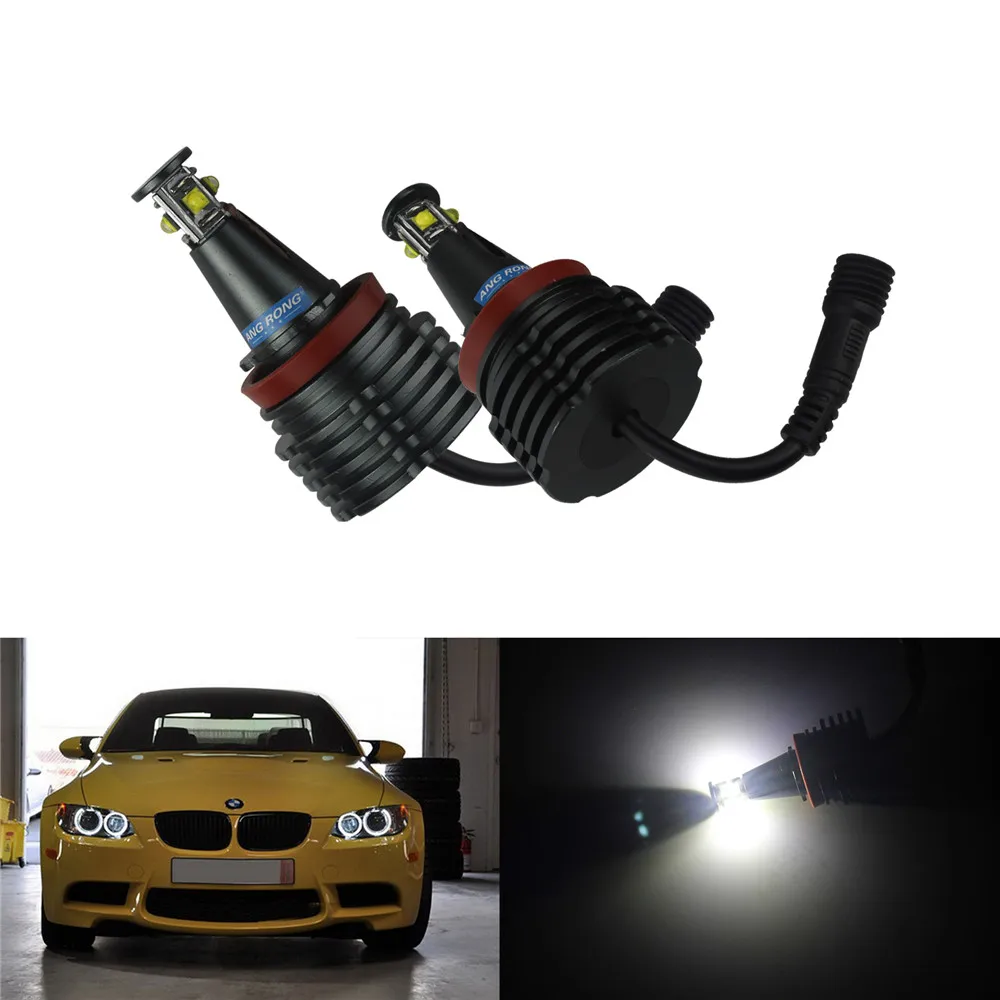 ANGRONG H8 40 Вт Светодиодная лампа Ангельского глазка гало ксеноновая 6000K для BMW E82 E90 E92