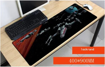 

Yuzuoan Free Shipping Star Wars movies X Wing Keyboard Gaming MousePads Speed Version For CSGO DOTA LOL Gaming Mousepads As Gift