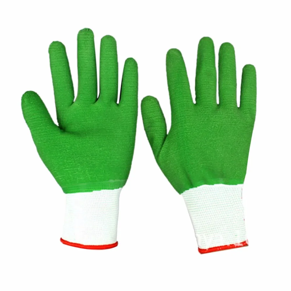 Прочные резиновые полный палец Труда Рабочие Перчатки Нескользящие износостойкие кислотостойкой безопасности перчатки для промышленных