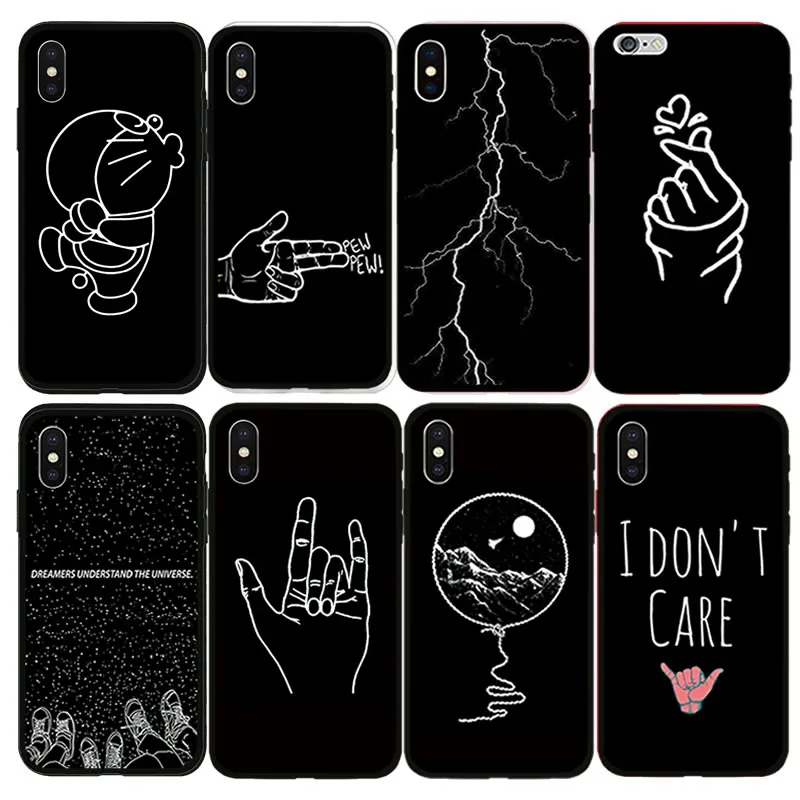 Чехол для телефона Apple iPhone 7 Plus 8 X Xs Max XR 6 6s плюс 5 5S SE животная силиконовая Мягкая