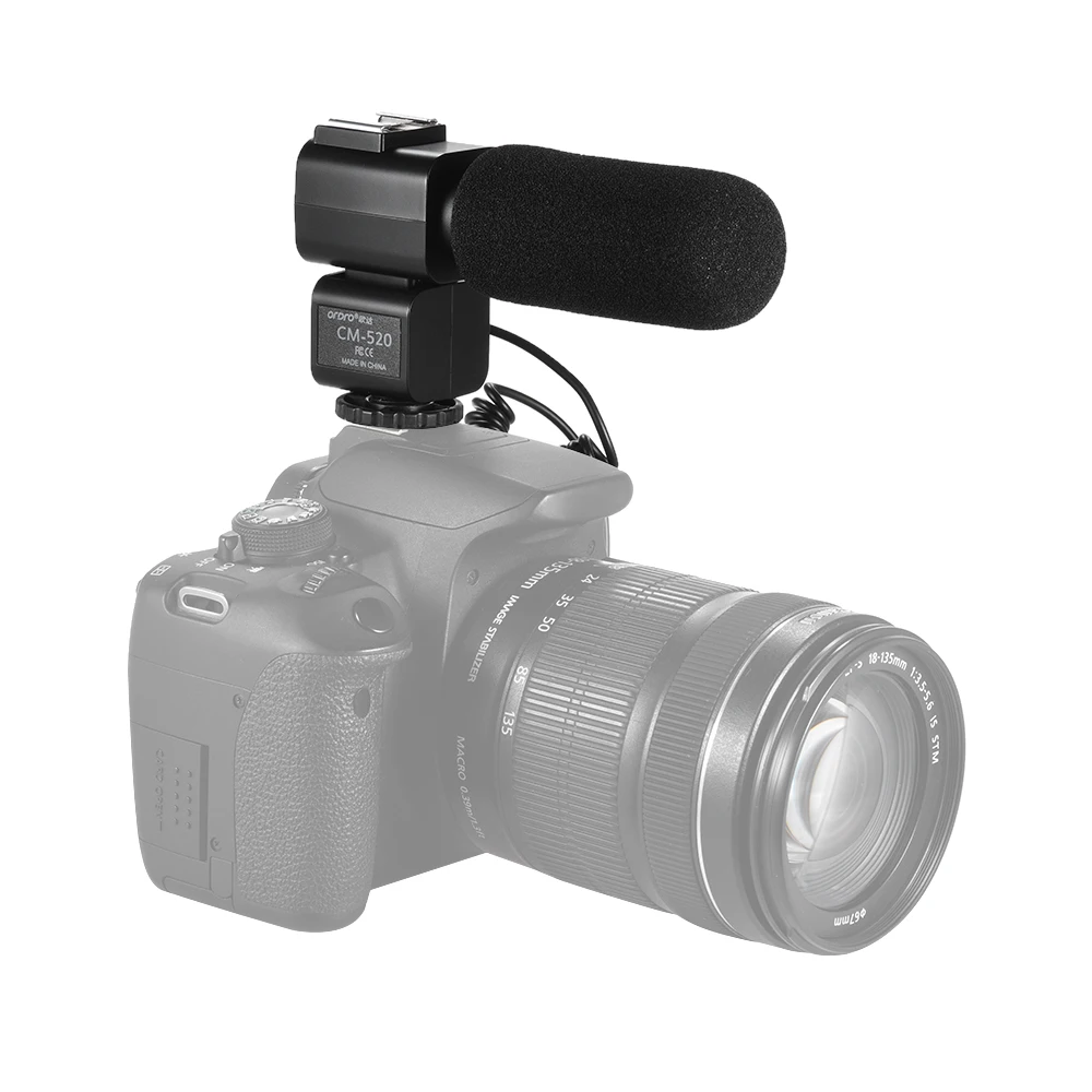Ordro Cm 5 External Microphone Condenser Mic W Hot Shoe Mount For Canon Nikon Sony Dslr Digital Video Camera Camcorder Condenser Mic External Microphonemicrophone Condenser Aliexpress