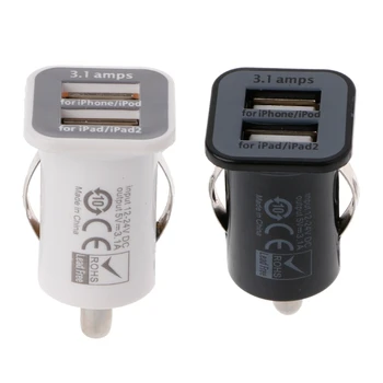 

Auto High Quantity Dual USB Charger Adapter Socket Car Cigarette Lighter Charge