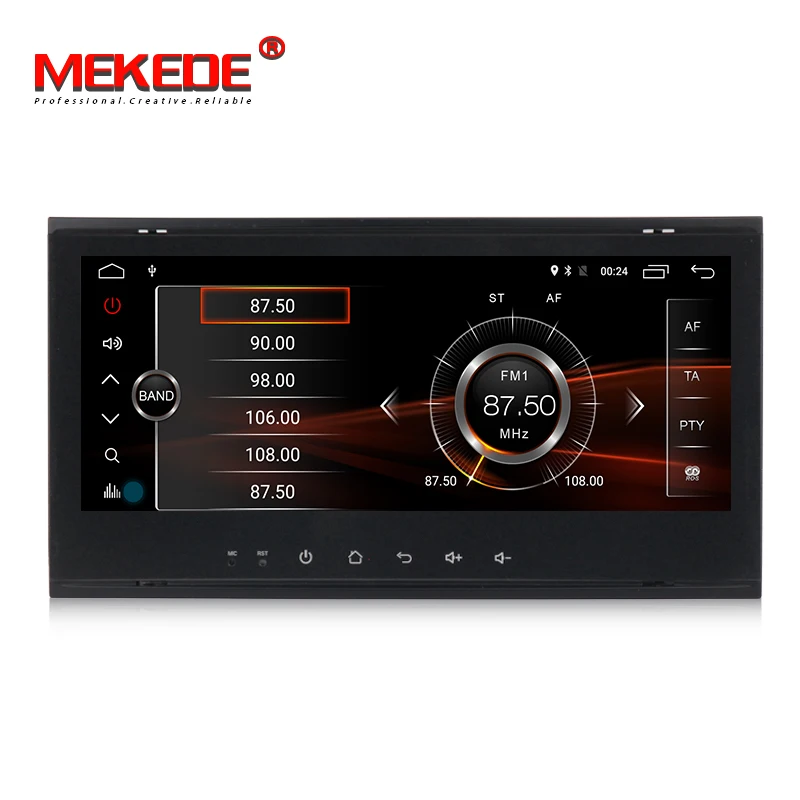 Sale MEKEDE 8.8" android 7.1 support 4G WIFI BT Car GPS DVD Player for Volkswagen Touareg Transporter T5 Multivan 2002-2010 4