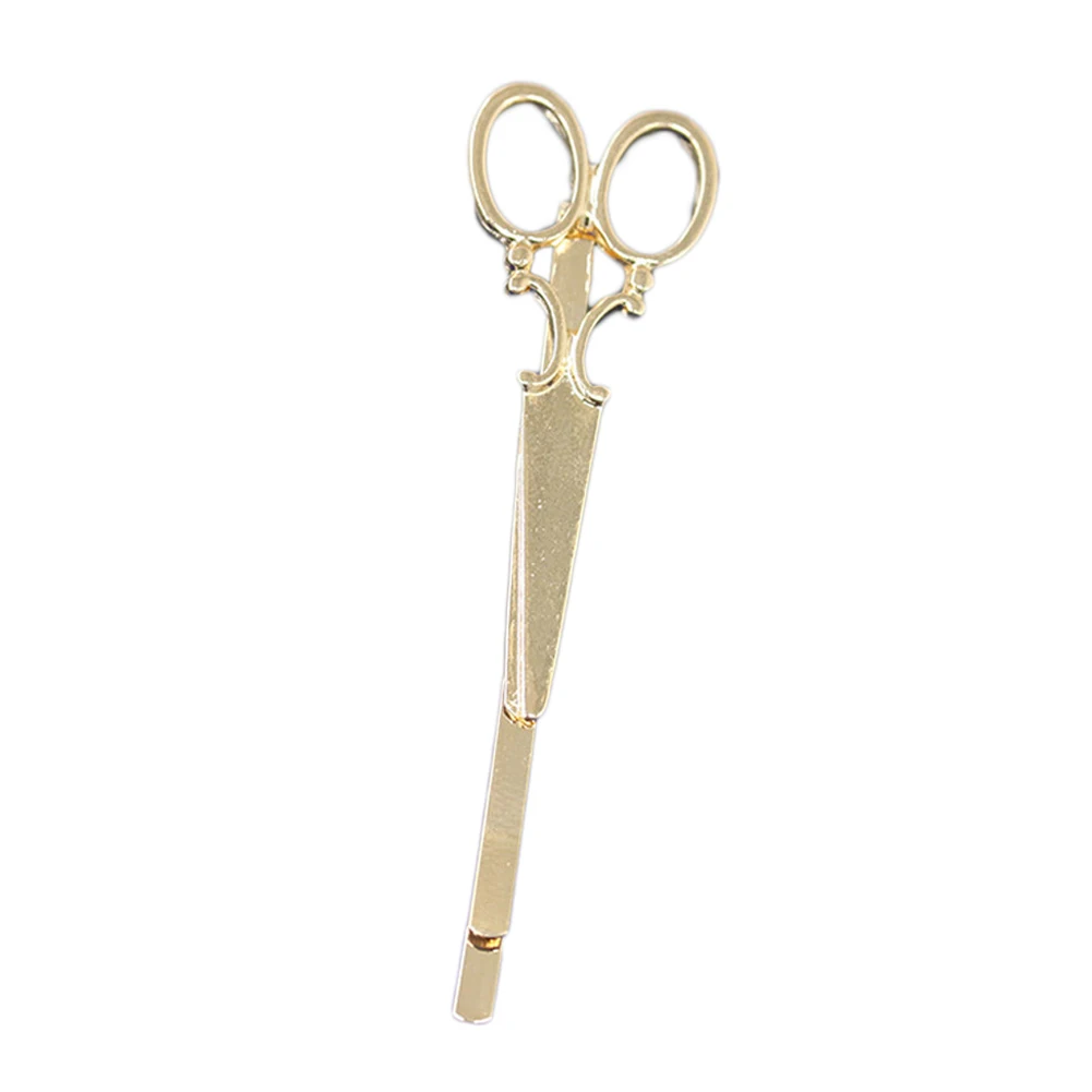 2016 Fashion Jewelry Gold Silver Color Love Small Scissors Hair Accessories Clip Hair Clip For Women