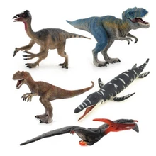 FlyingTown Jurassic Wild Life Dinosaur Toy Set Plastic Play Toys World Park Dinosaur Model Action Figures Kids Boy Gift