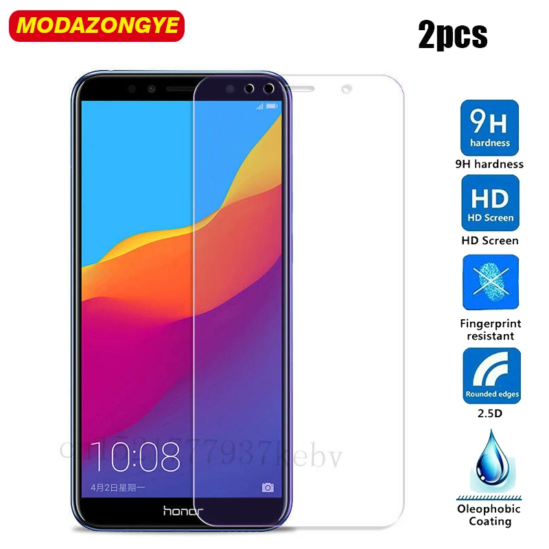 

2pcs Tempered Glass Honor 7A Dua-L22 Screen Protector Huawei Honor 7A Honor7A Dua-L22 Russian Version Glass Protective Film 5.45