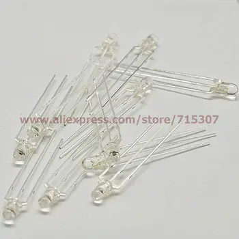 

PHISCALE 50pcs 3mm red/blue bicolor led common cathode round with domed top transparent lens 3pins high brightness