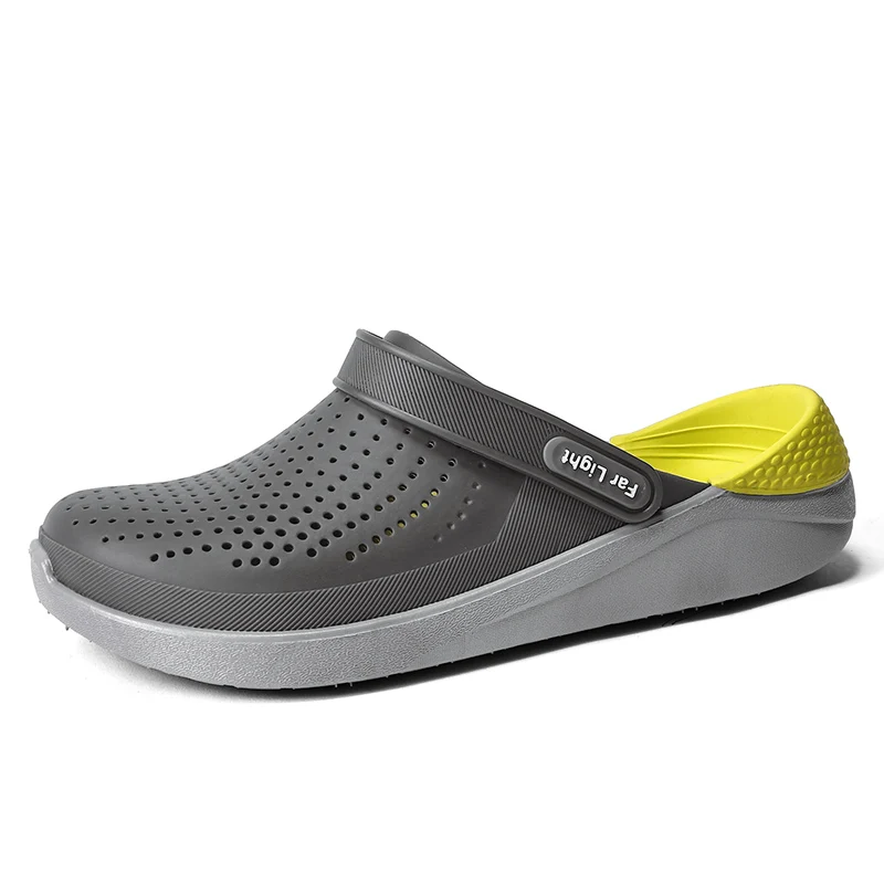 الصيف أحذية الشاطئ امرأة شباشب لخارج المنزل تنفس الصنادل الرجال عدم الانزلاق الشرائح الأزواج زحافات الزلة على Crocse Zapatillas الصيف أحذية الشاطئ امرأة شباشب لخارج المنزل تنفس الصنادل الرجال عدم الانزلاق الشرائح الأزواج زحافات الزلة على Crocse Zapatillas