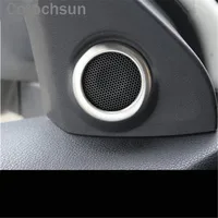 Cotochsun 2pcs Car styling stainless steel audio speaker special Ring modified trim case For MITSUBISHI Outlander ASX 2013-2017