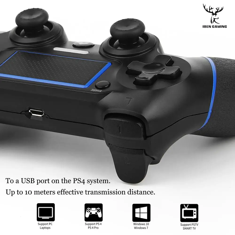 Беспроводной игровой Bluetooth Контроллер iBen геймпад для PS4/ПК джойстик PlayStation 4