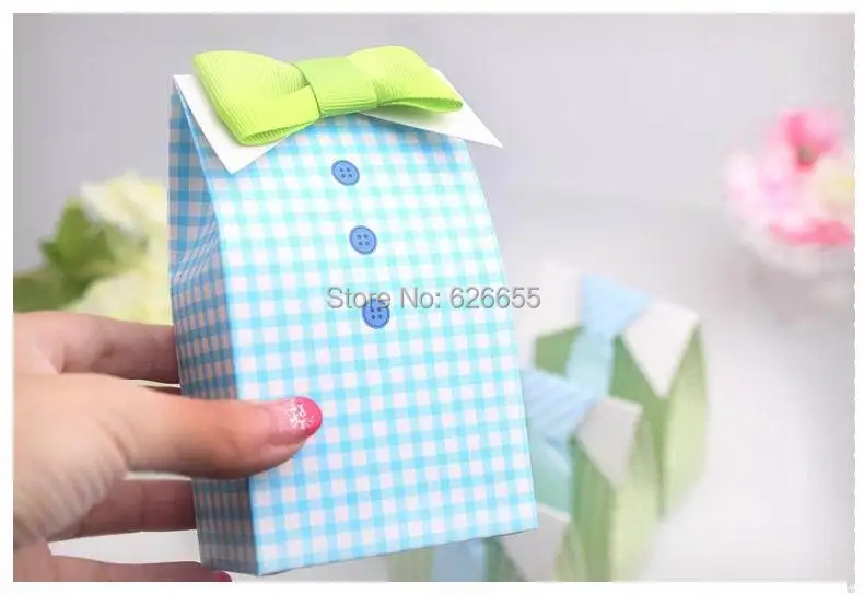 50 шт. мой маленький человек синий бант зеленый галстук день рождения Первое причастие для вечеринки в честь рождения мальчика Свадебная сумка для конфет сувенир коробка для сладостей подарочные сумки
