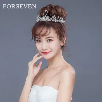 

Rhinestone Swan Crown Princess Bridal Tiaras Rhinestone Pearl Crown Tiara Wedding Hair Accessories Pearl Headdress