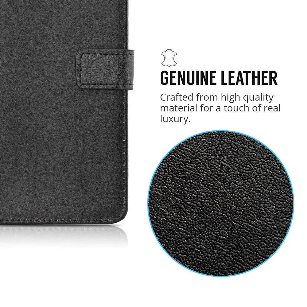 Genuine Leather Wallet Card Slot Flip Case Cover For Samsung Galaxy S9 S9 Plus Phone Bag Pouch Capa With Kickstand Coque For S9 4