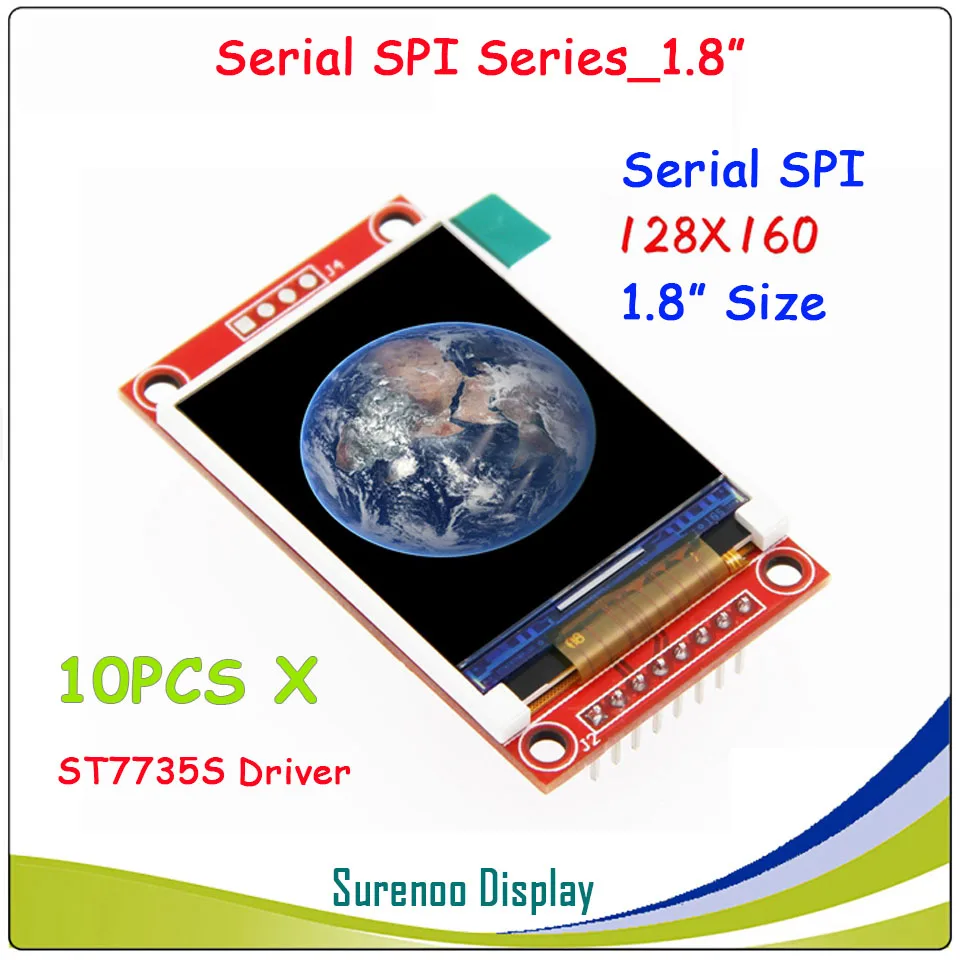 10 шт х 1 8 дюйма 128*160 последовательный SPI TFT ЖК дисплей модуль Дисплей драйвер